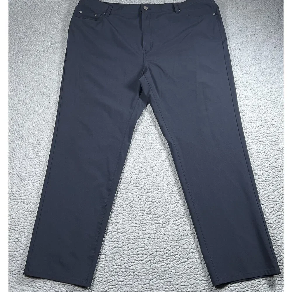 J‎ Hilburn Mens Pants 40x29 Blue Golf Stretch Chino Tech STU